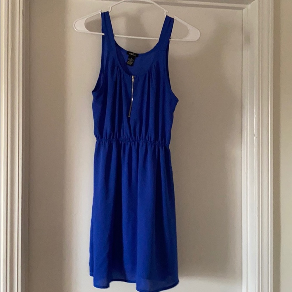 Rue21 beautiful blue color top zip dress